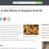 Benefits and Side Effects of Styrian Pumpkinseedoil