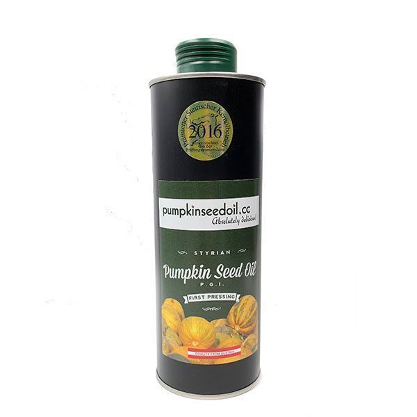Styrian Pumpkin Seed Oil, Tin 0.75 Liter in Mauritania