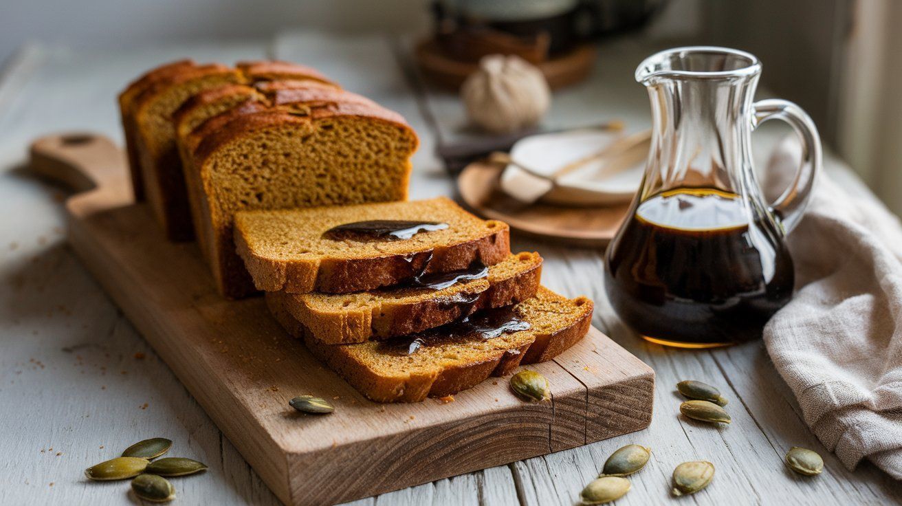 Picture Toasted Bread with Pumpkin Seed Oil