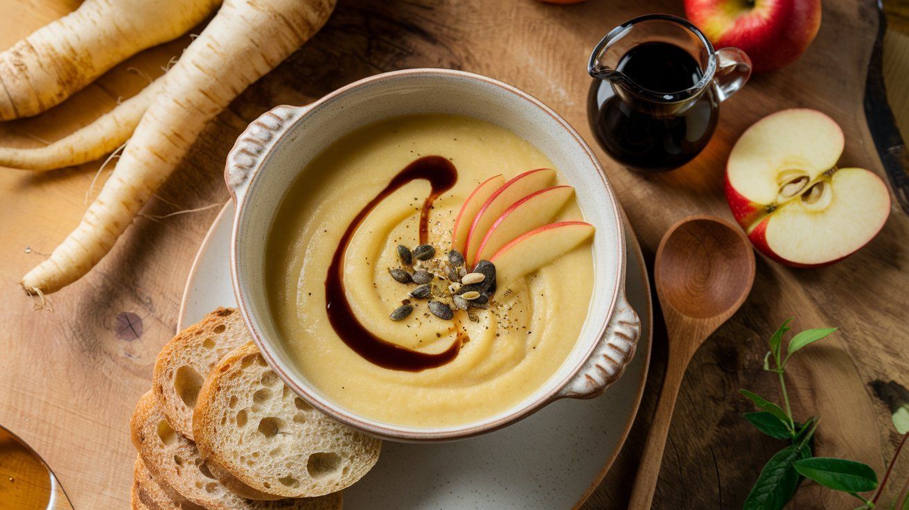 Picture Delphine‘s Parsnip and Apple Soup