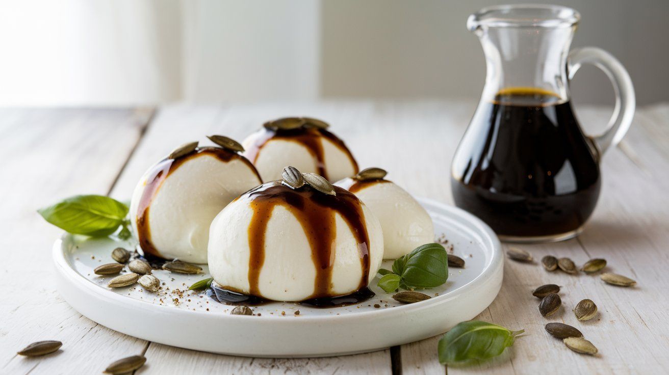 Picture Mozzarella with Pumpkin Seed Oil