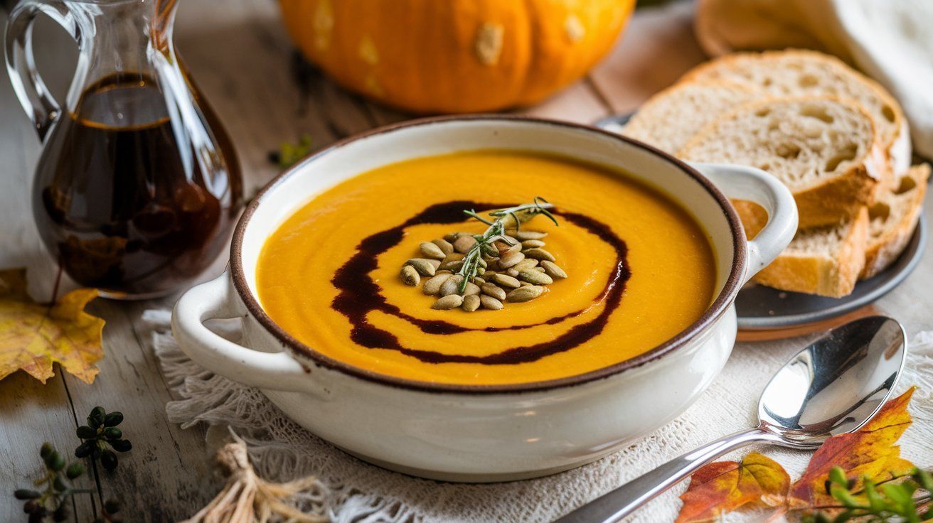 Picture Velvet soup of Kabocha