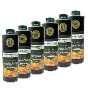 Buy 6 Styrian Pumpkin Seed Oil, Tin 0.75 Liter | US